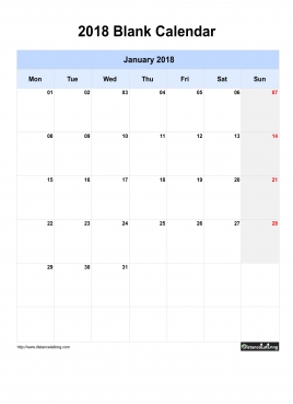 printable blank calendar template for mac